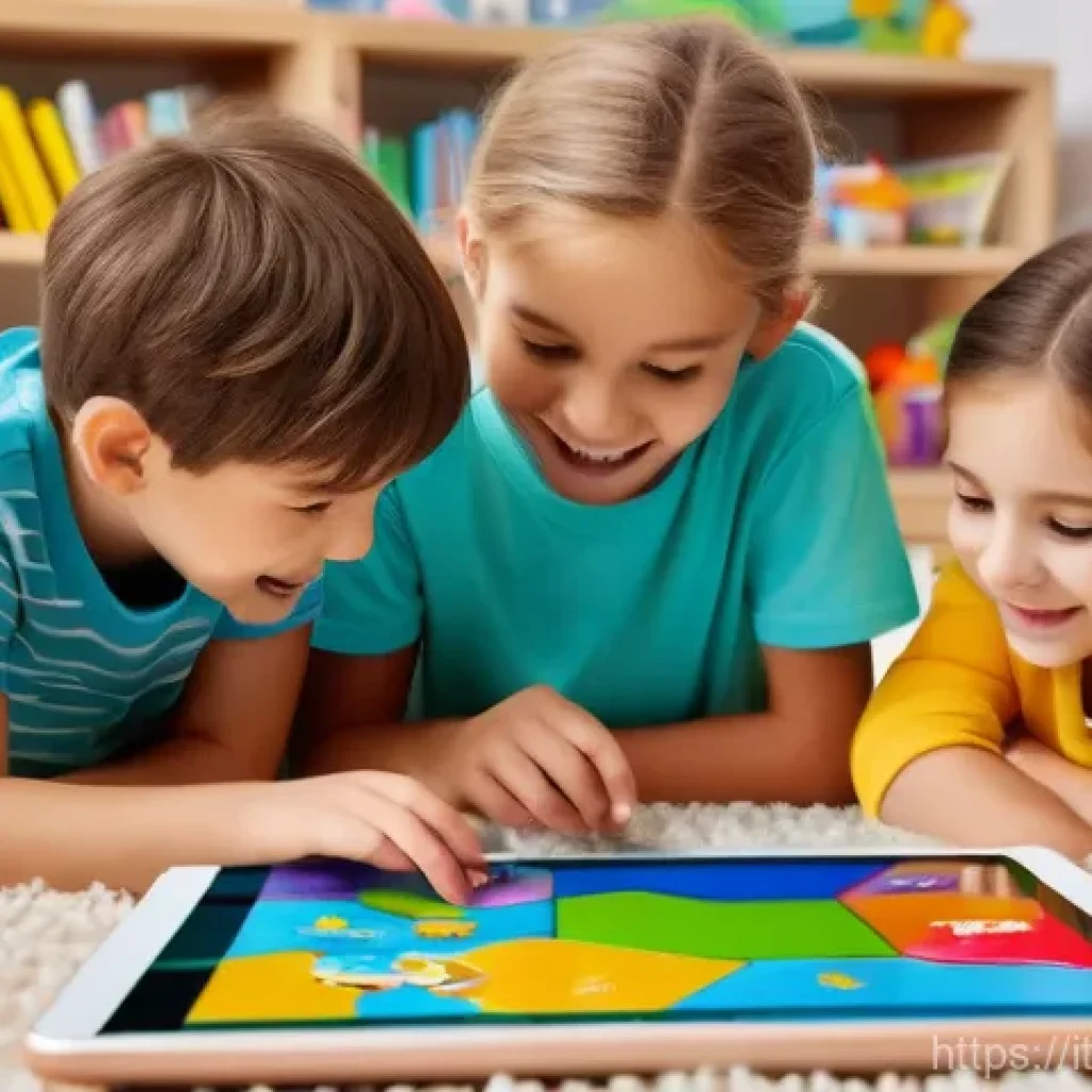 또봇 방영 시간표 - **Prompt:** A cheerful, diverse group of three children (ages 6-8, two boys and one girl), fully clo...