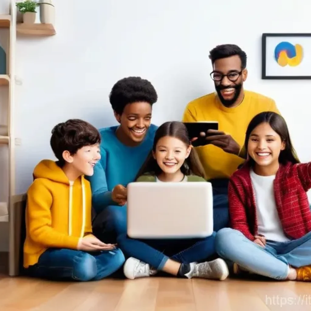 또봇 팬 커뮤니티 추천 사이트 - **Prompt:** A diverse group of enthusiastic animation fans, including children, teenagers, and adult...