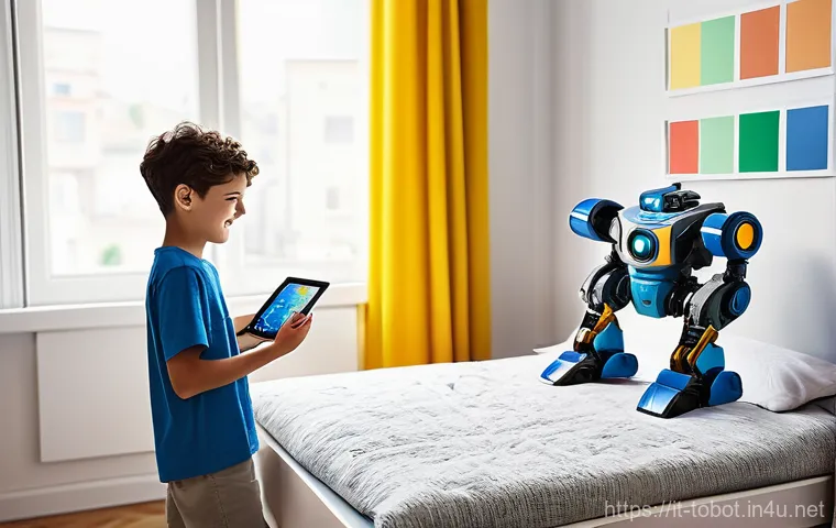 또봇 브랜드의 마케팅 전략 - **Prompt:** A vibrant, dynamic illustration depicting a young Italian boy, around 8 years old, playi...